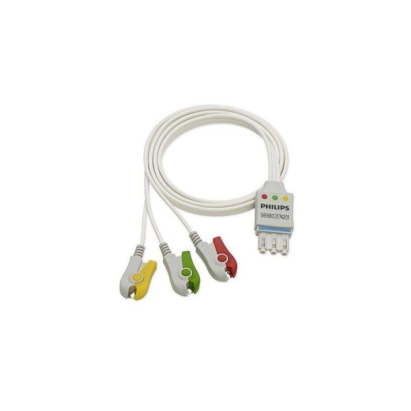 Набор ЭКГ кабелей на 3 отведения 989803174201
