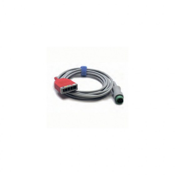 Магистральный кабель ЭКГ на 3/5 отведений (взрослый) защита от помех коагулятора